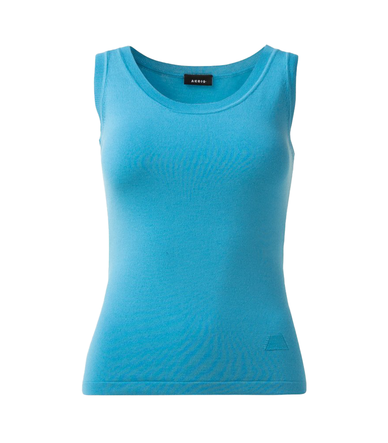 Akris Stricktop aus Seide mit Rundhalsausschnitt