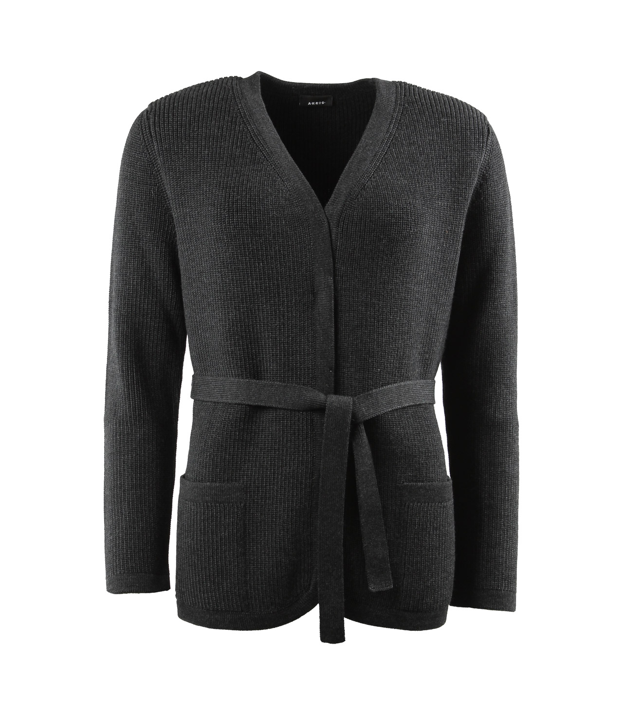 Akris Lange Strickjacke mit Gürtel aus Wolle