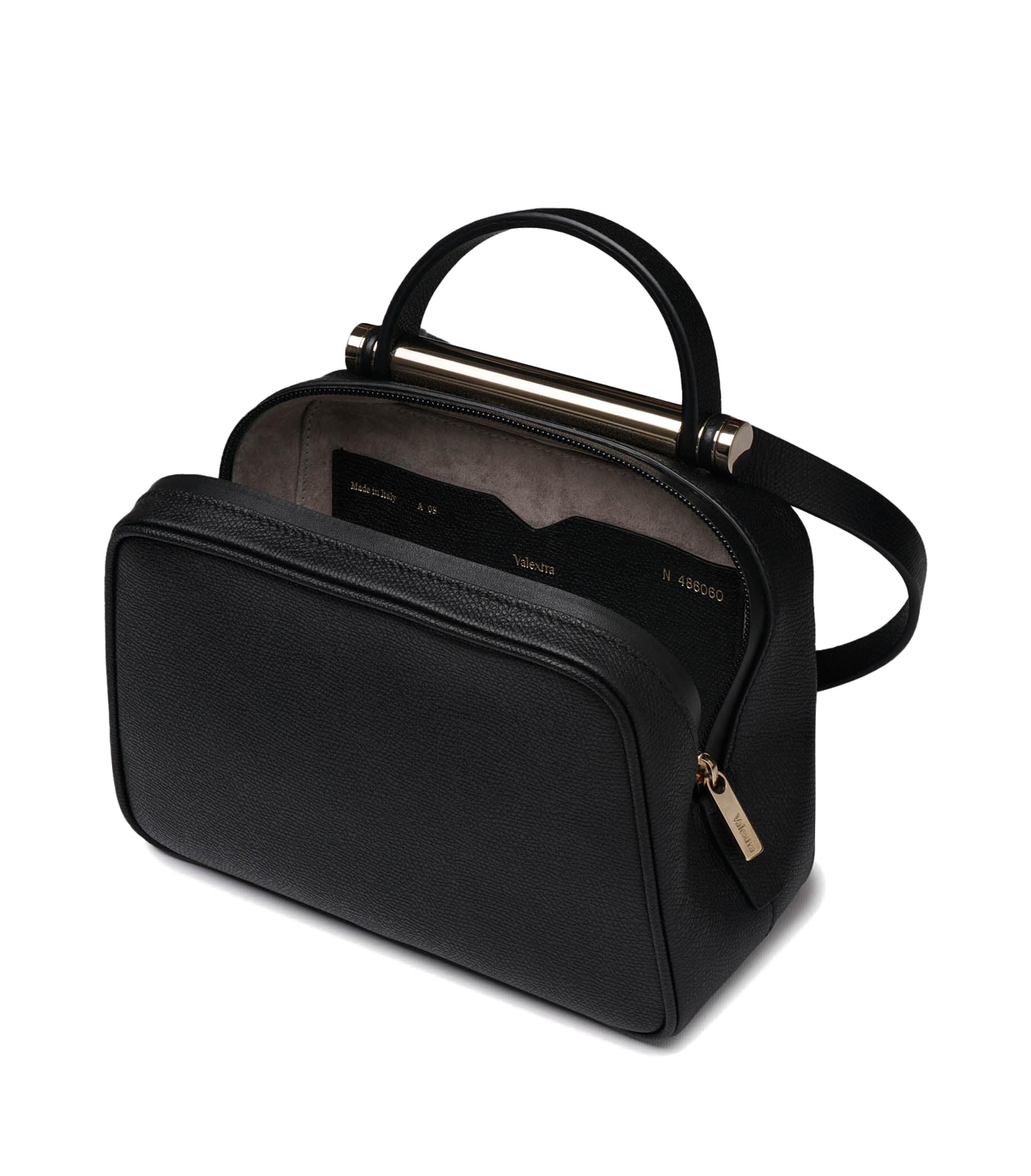 Valextra Flute Medium Bag Handtasche Black/White