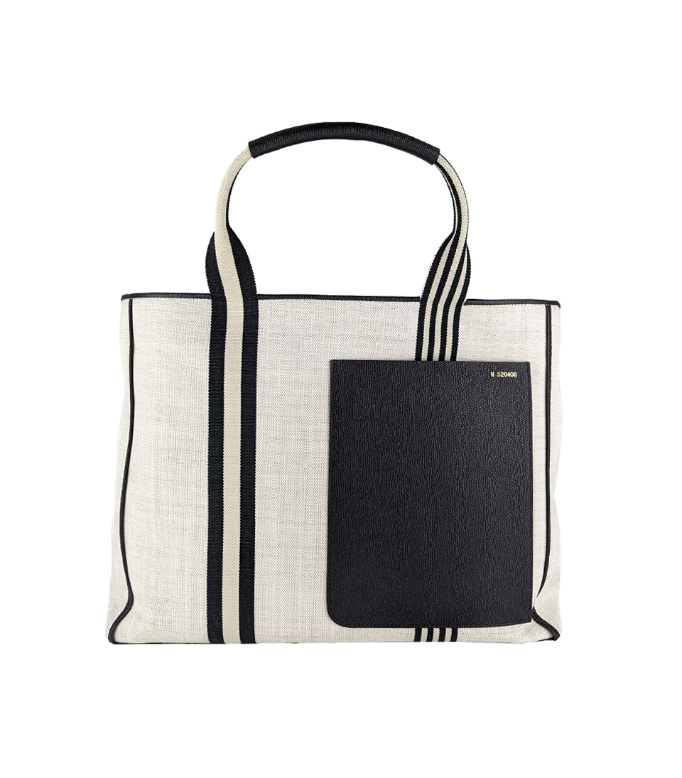 Koelble-brunotte-Valxtra-Einkaufstasche-Gross-WBNL002772ST9999_01 Valextra Einkaufstasche Leinen Groß