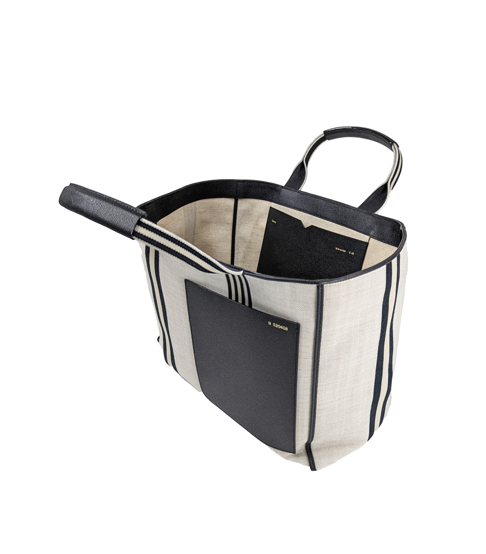 Koelble-brunotte-Valxtra-Einkaufstasche-Gross-WBNL002772ST9999_02 Valextra Einkaufstasche Leinen Groß