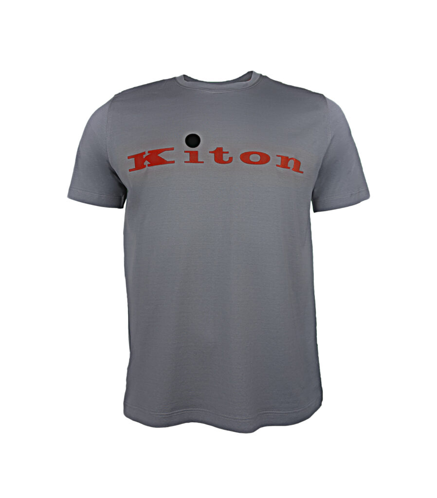 Kiton T-Shirt mit großem Logo