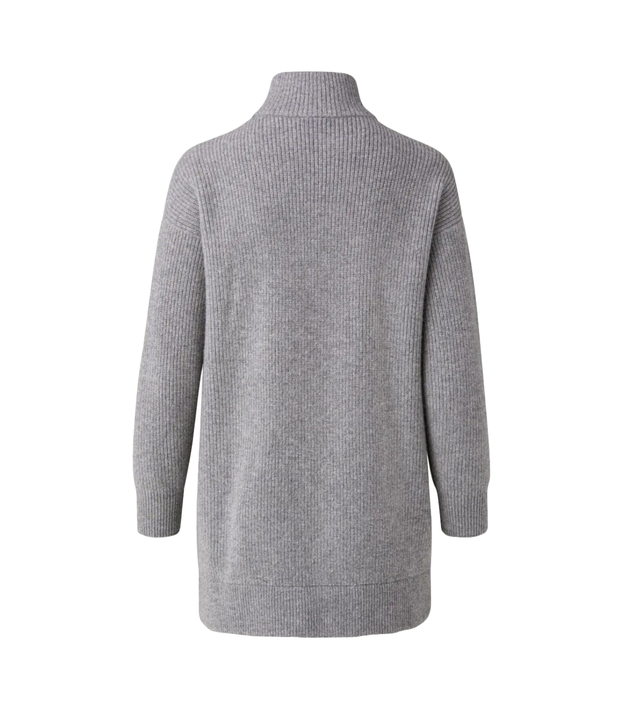 AKRIS Langer Blouson aus Kaschmir Rippenstrick