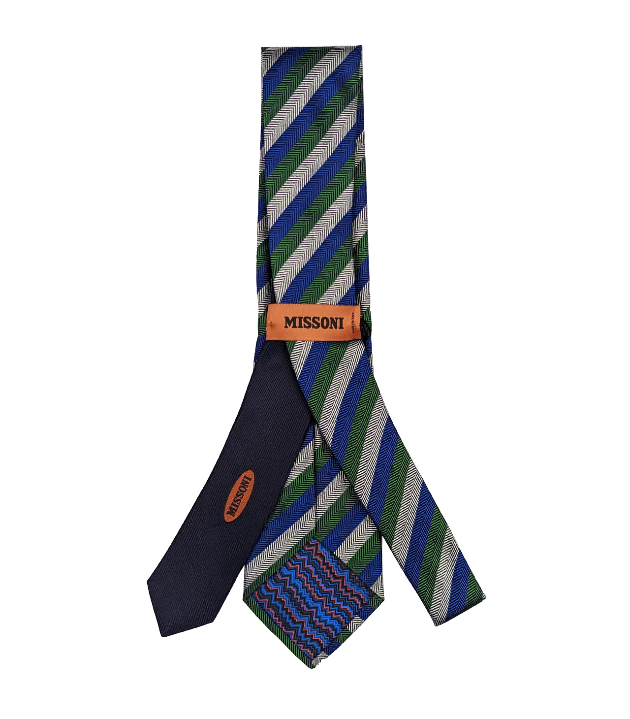 Missoni Krawatte Seide Diagonalstreifen
