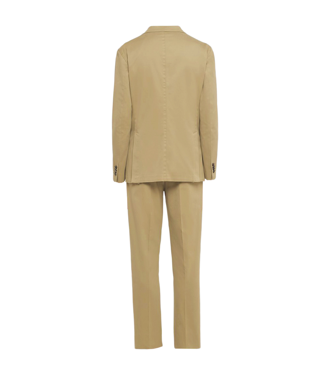 Boglioli Beigefarbener K-Jacken-Anzug aus Stretch-Baumwolle