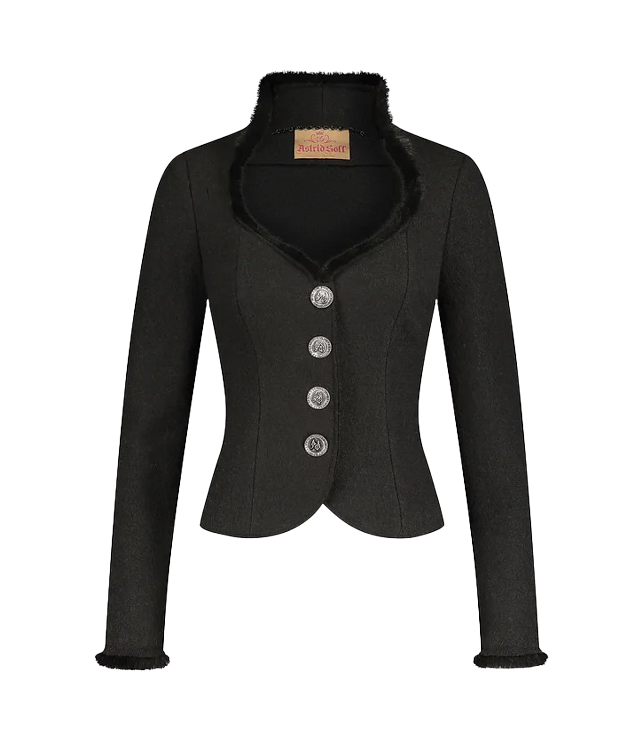 Astrid Söll_Jacke Lara_schwarz_01 Trachten Stuttgart K&B Tracht