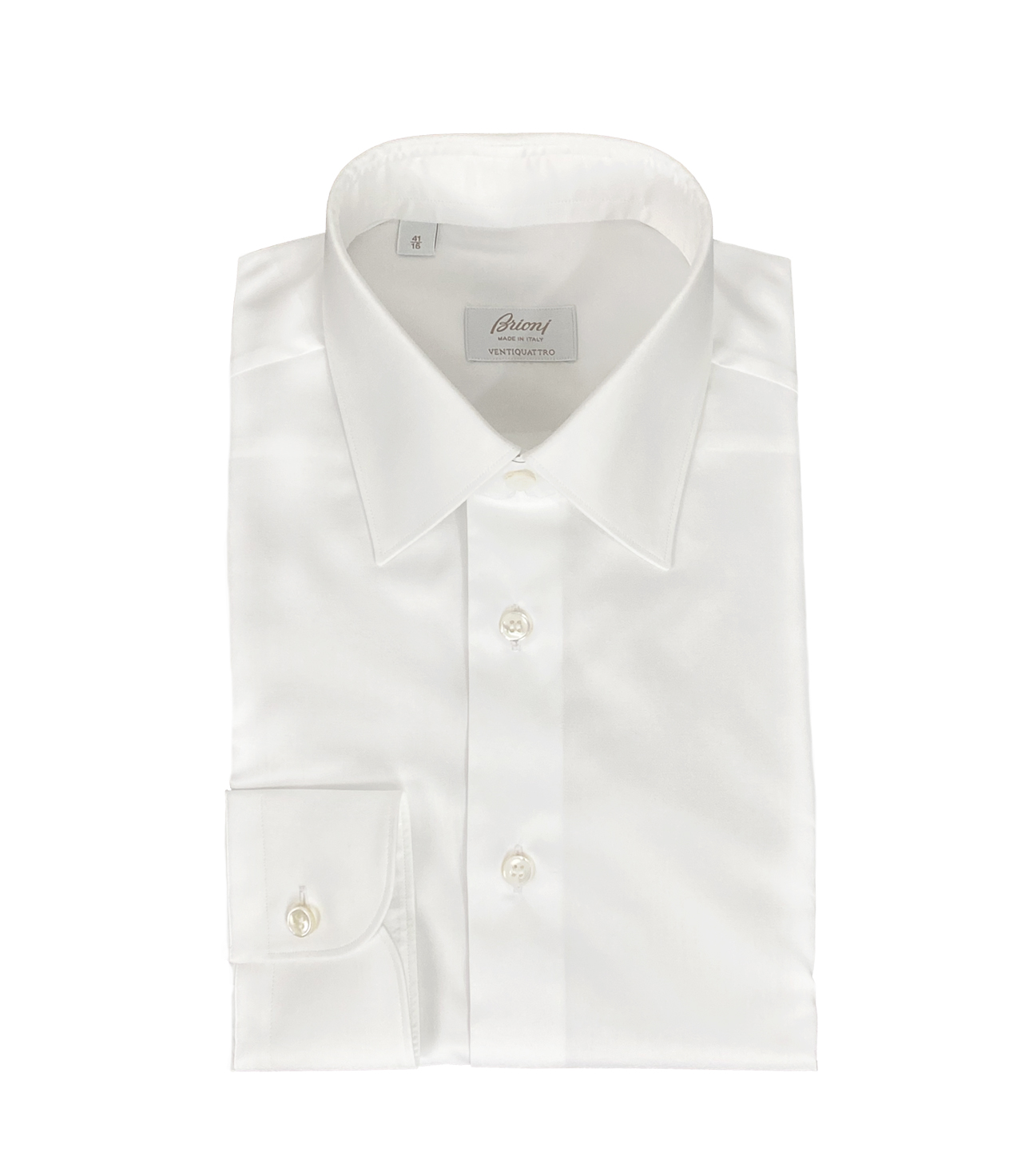 BRIONI Ventiquattro-Hemd in Weiß oder Sky Blue aus Schweizer Baumwolle