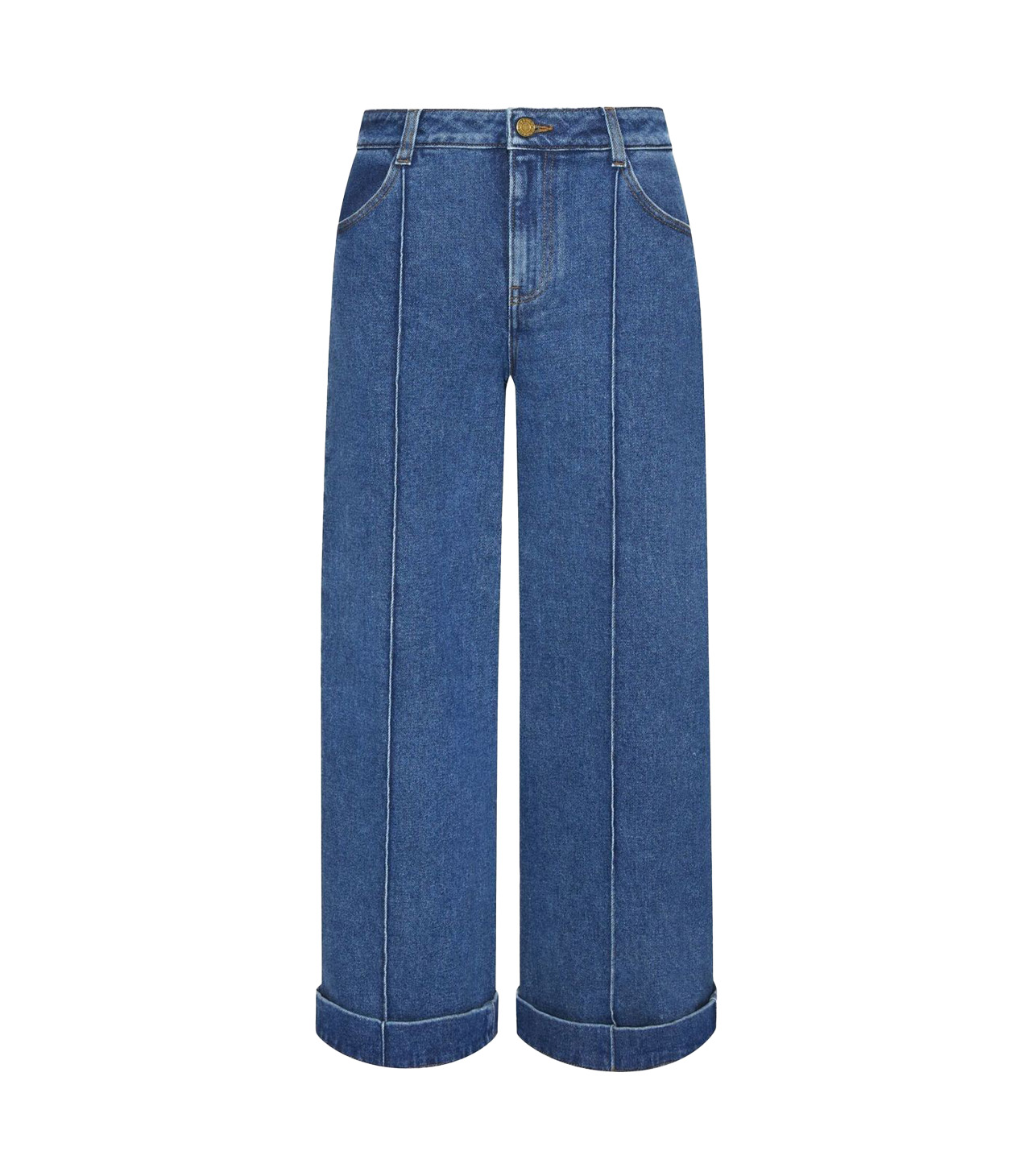 Oscar de la Renta 2-Pocket-Denim-Culotte-Jeans