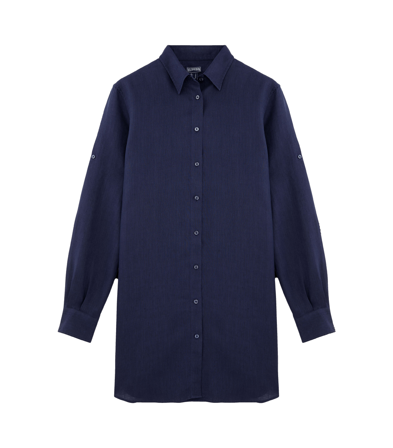 FRGH9U10-390-front-3920×3920 Vilbrequin Hemdkleid aus Leinen Marine