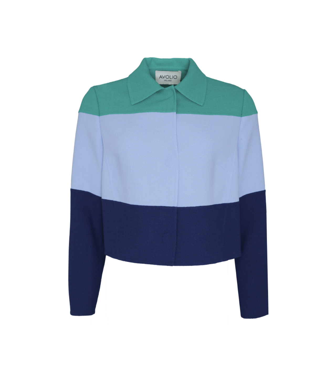 Avolio NOELE Jacket Multi Blau Avolio Jacke NOELE Blockdesign