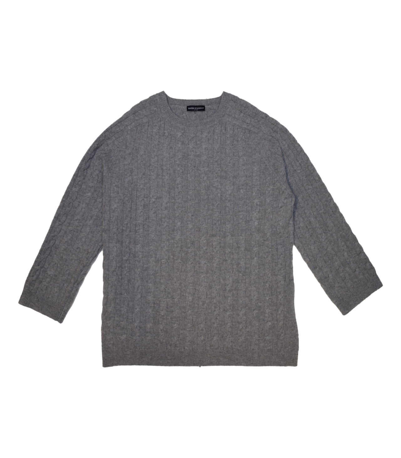 koelble 241062 grau Koelble & Brunotte Pullover Zopfmuster