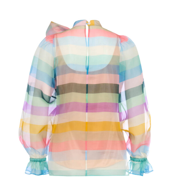 Maison Common Bluse aus Seidenorganza