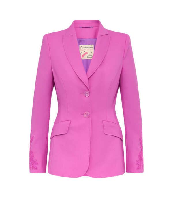 Maison Common Blazer Bestickten Patches
