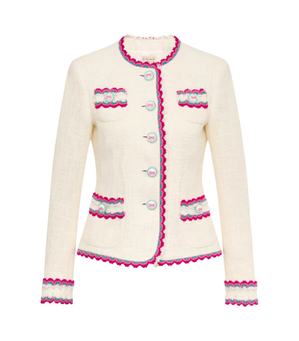 Maison Common Tweedjacke Bortendetails