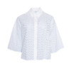 Akris Bluse Lochstickerei