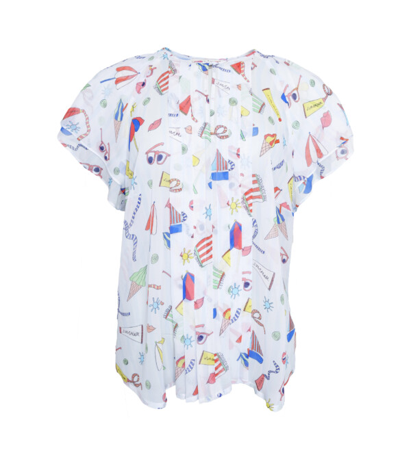 Maison Common Bluse maritim