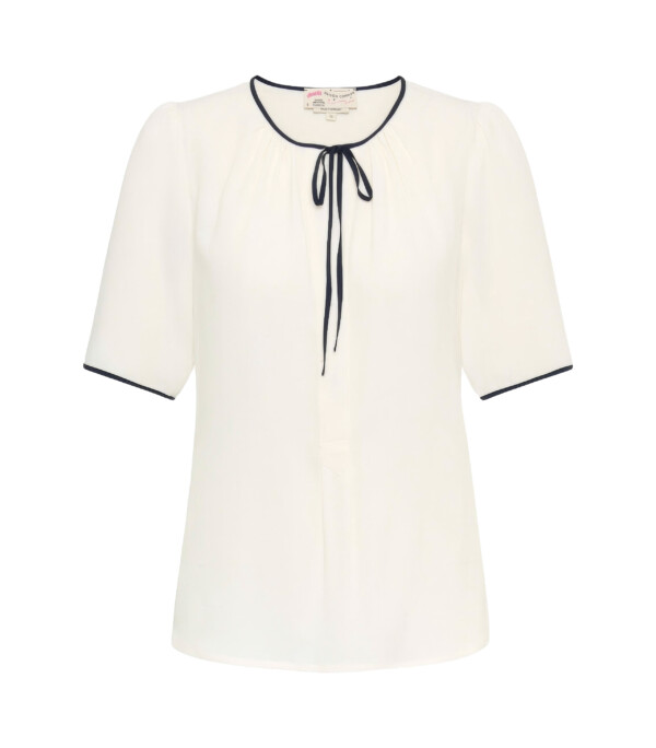 Maison Common Bluse mit Schnürung