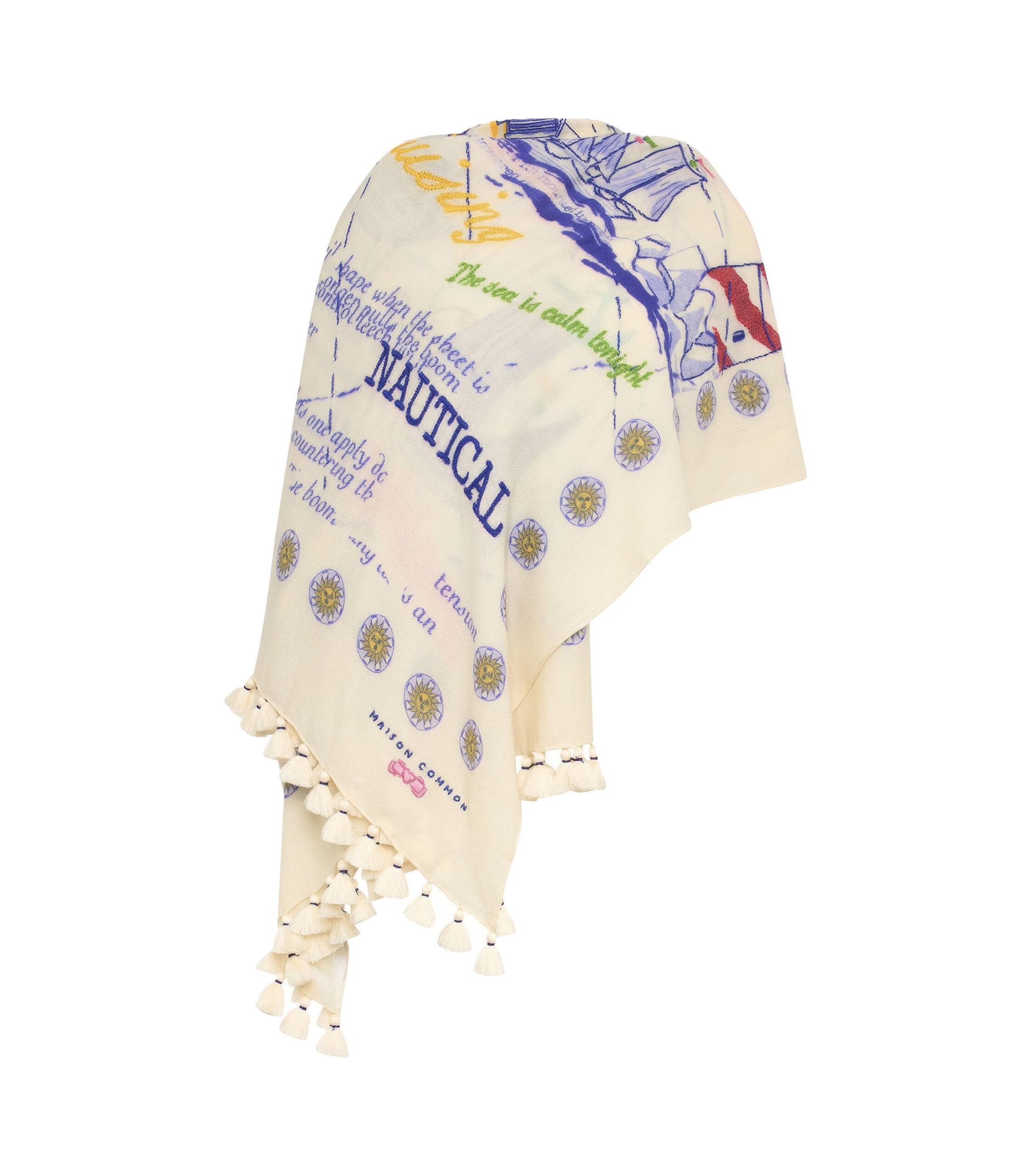 Maison Common Schal Nautic Offwhite