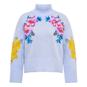 Maison Common Pullover Blumenstickerei