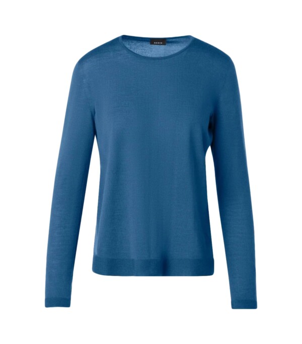 Akris Pullover Feinstrick Granite Blue