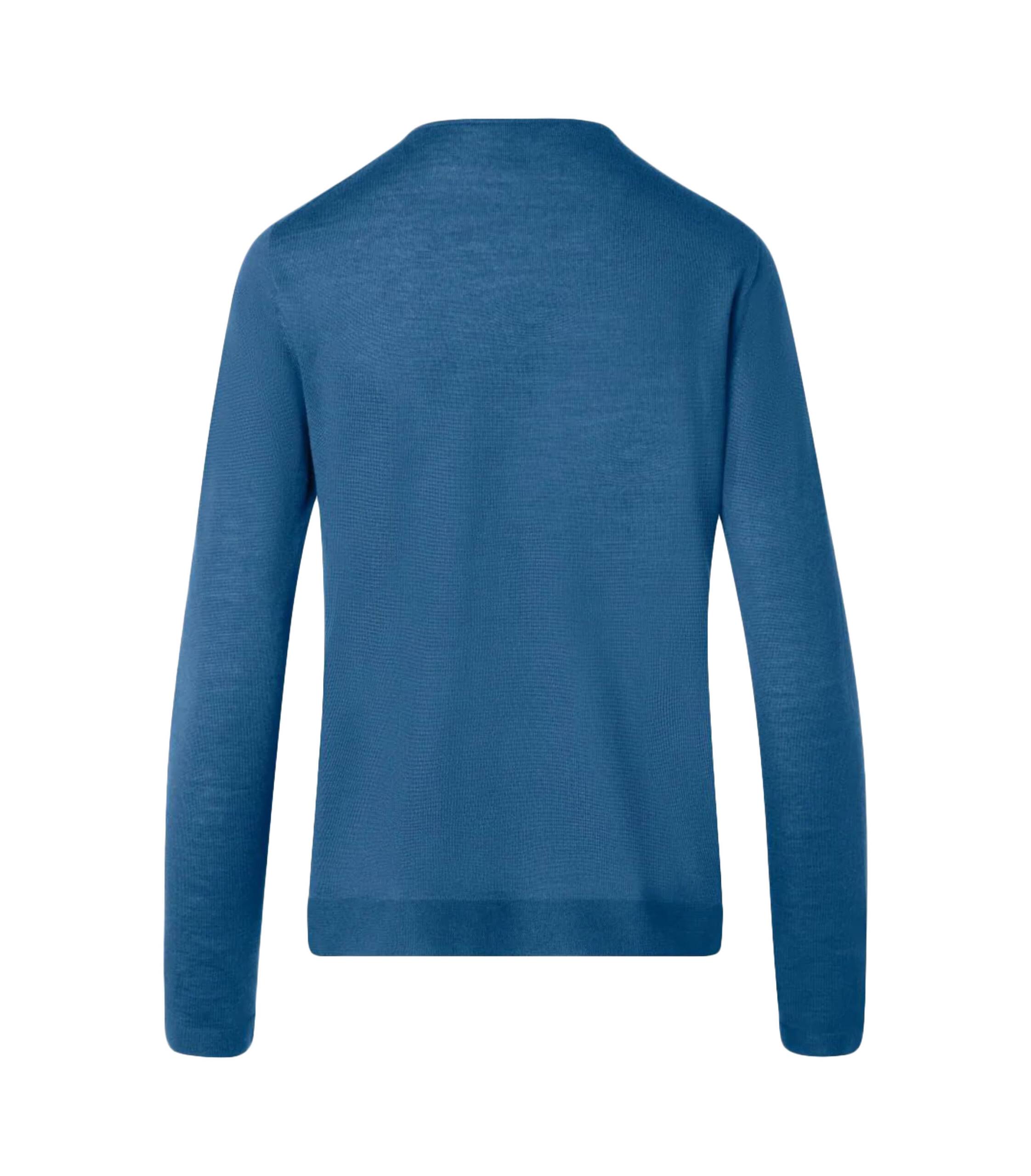 Akris Pullover Feinstrick Granite Blue