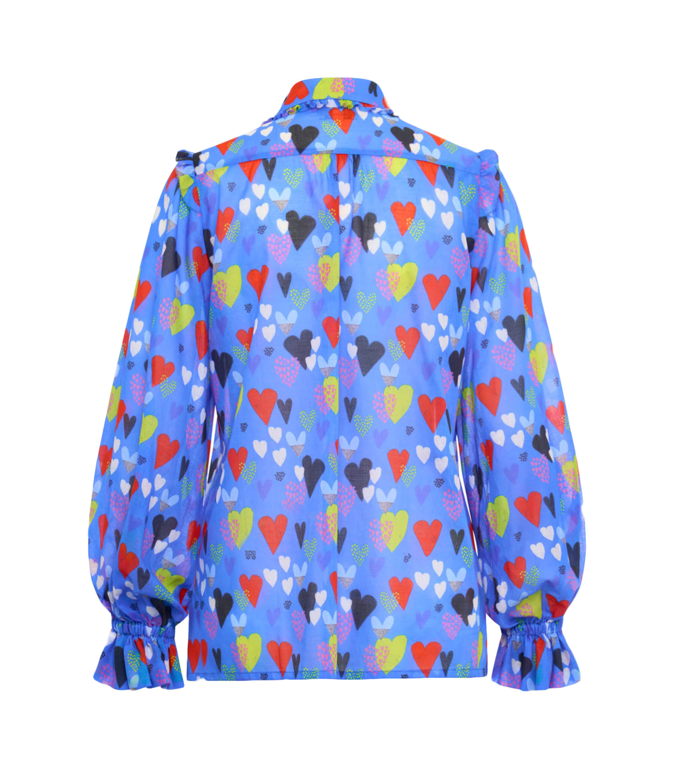 Maison Common Bluse Herz-Print