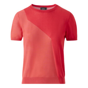 Akris Kurzarmpullover Seide